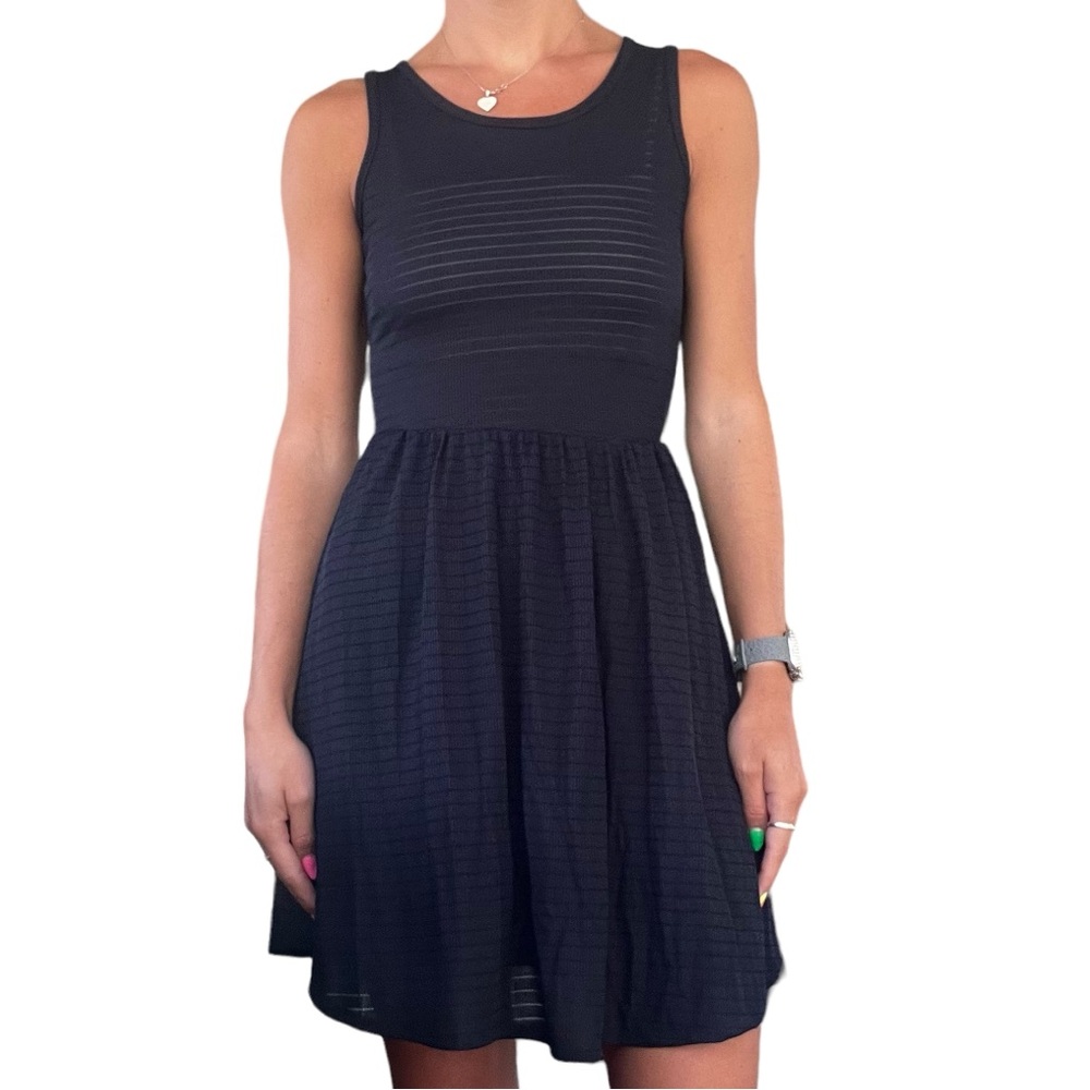 Ocean Drive Junior’s Size Medium Navy Sleeveless Sheer Bow Back Tank Dress A1046 - Picture 14 of 15